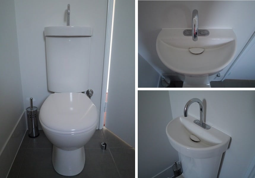 Toilet Cistern with Integrated Basin Combined Pics Sustainable Home Green Swing