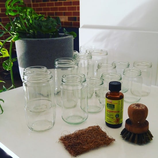 Removing Jar Labels with Eucalyptus Oil Zero Waste