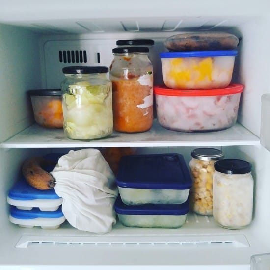 Zero Waste Freezer Glass Jar Storage