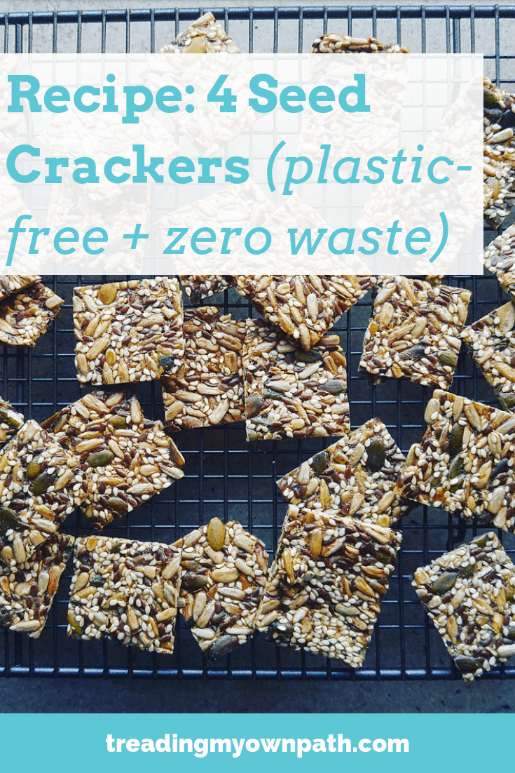 Recipe: how to make (plastic free + zero waste) seed crackers